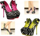 Peep Toe Zebrinha Importada